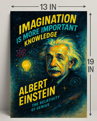Albert Einstein The Relativity of Genius Poster PosterGoat