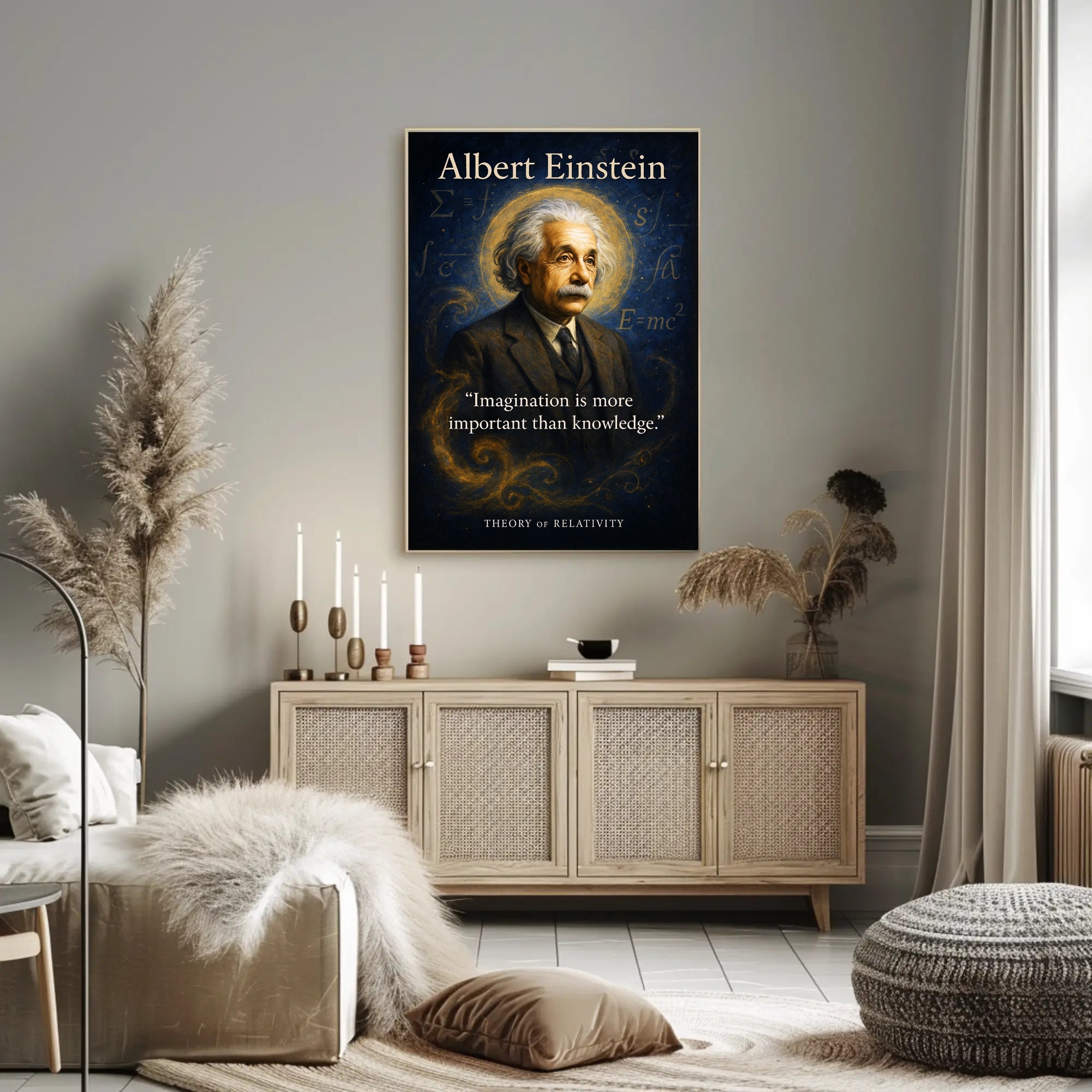 Albert Einstein - Theory of Relativity Poster PosterGoat