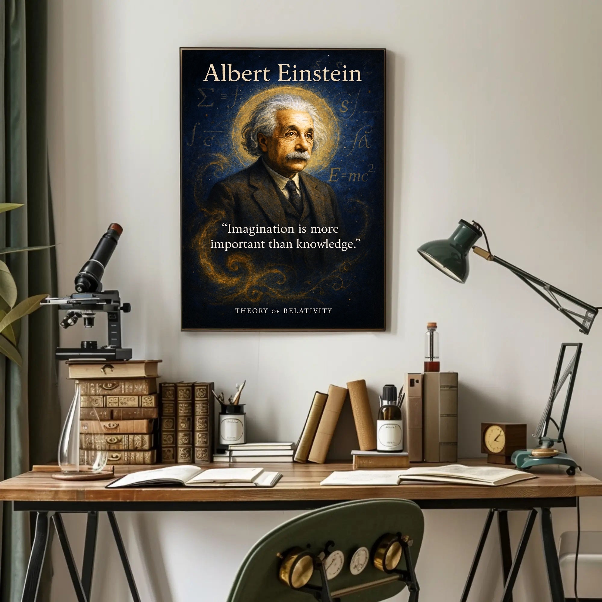 Albert Einstein - Theory of Relativity Poster PosterGoat