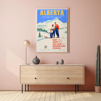 Alberta Winter Sports Poster PosterGoat