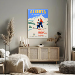 Alberta Winter Sports Poster PosterGoat