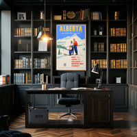 Alberta Winter Sports Poster PosterGoat