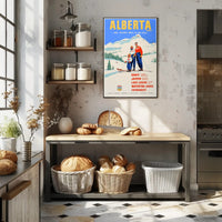 Alberta Winter Sports Poster PosterGoat
