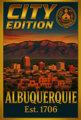 Albuquerque City Pride Vintage Heritage Cultural or Heritage Poster PosterGoat