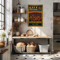 Albuquerque City Pride Vintage Heritage Cultural or Heritage Poster PosterGoat