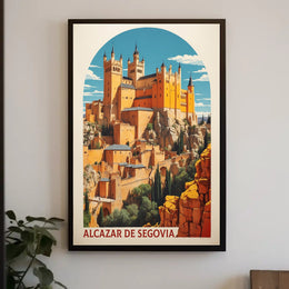 Alcázar of Segovia Travel Poster PosterGoat