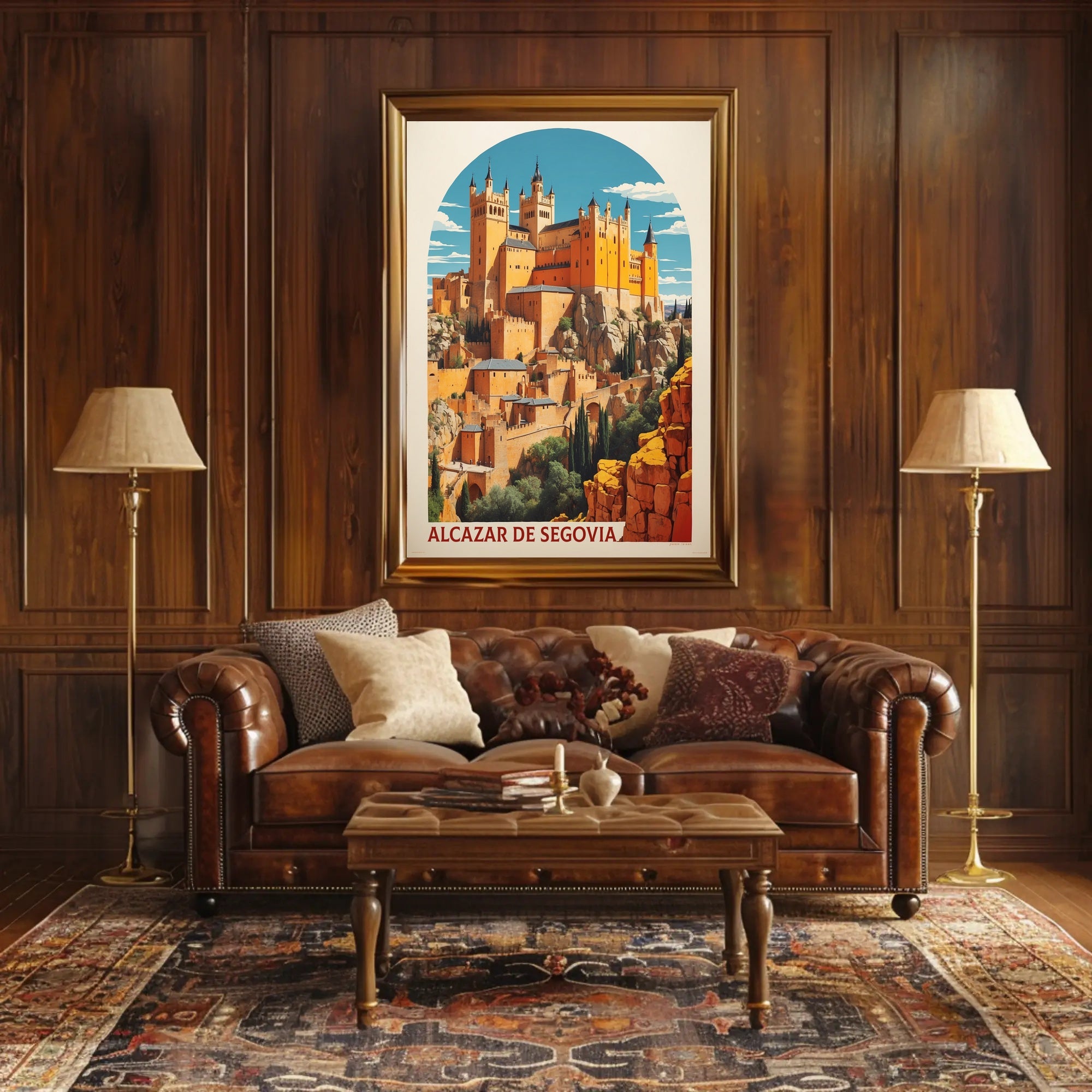 Alcázar of Segovia Travel Poster PosterGoat
