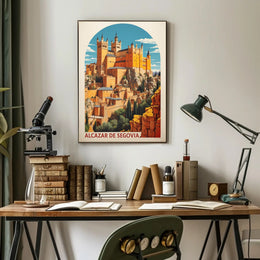 Alcázar of Segovia Travel Poster PosterGoat