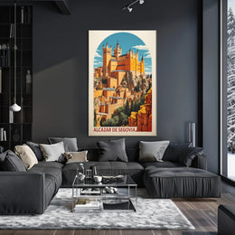 Alcázar of Segovia Travel Poster PosterGoat