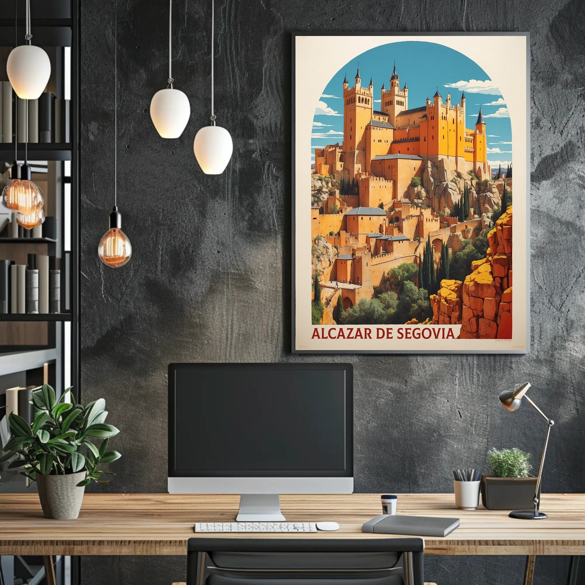 Alcázar of Segovia Travel Poster PosterGoat