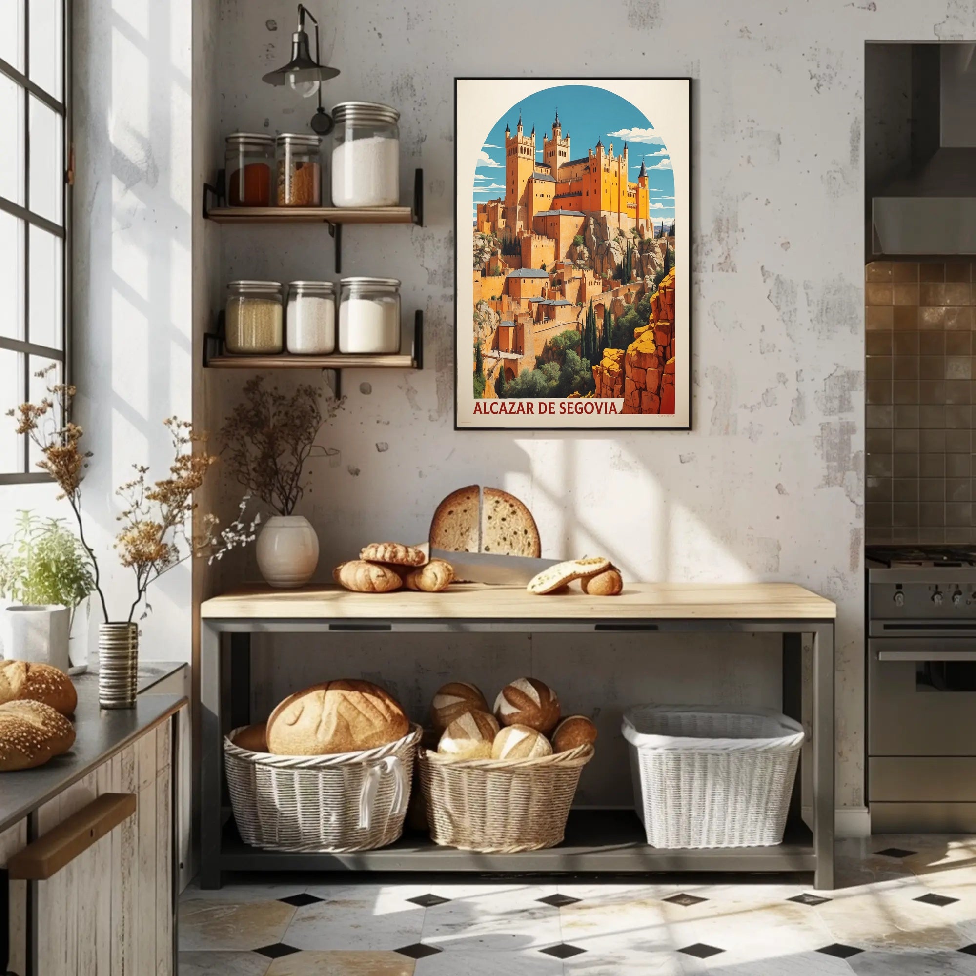 Alcázar of Segovia Travel Poster PosterGoat