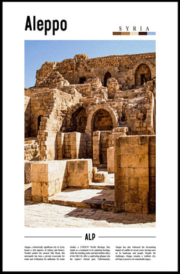 Aleppo's Historic Silk Road Story in Cultural Heritage Poster PosterGoat