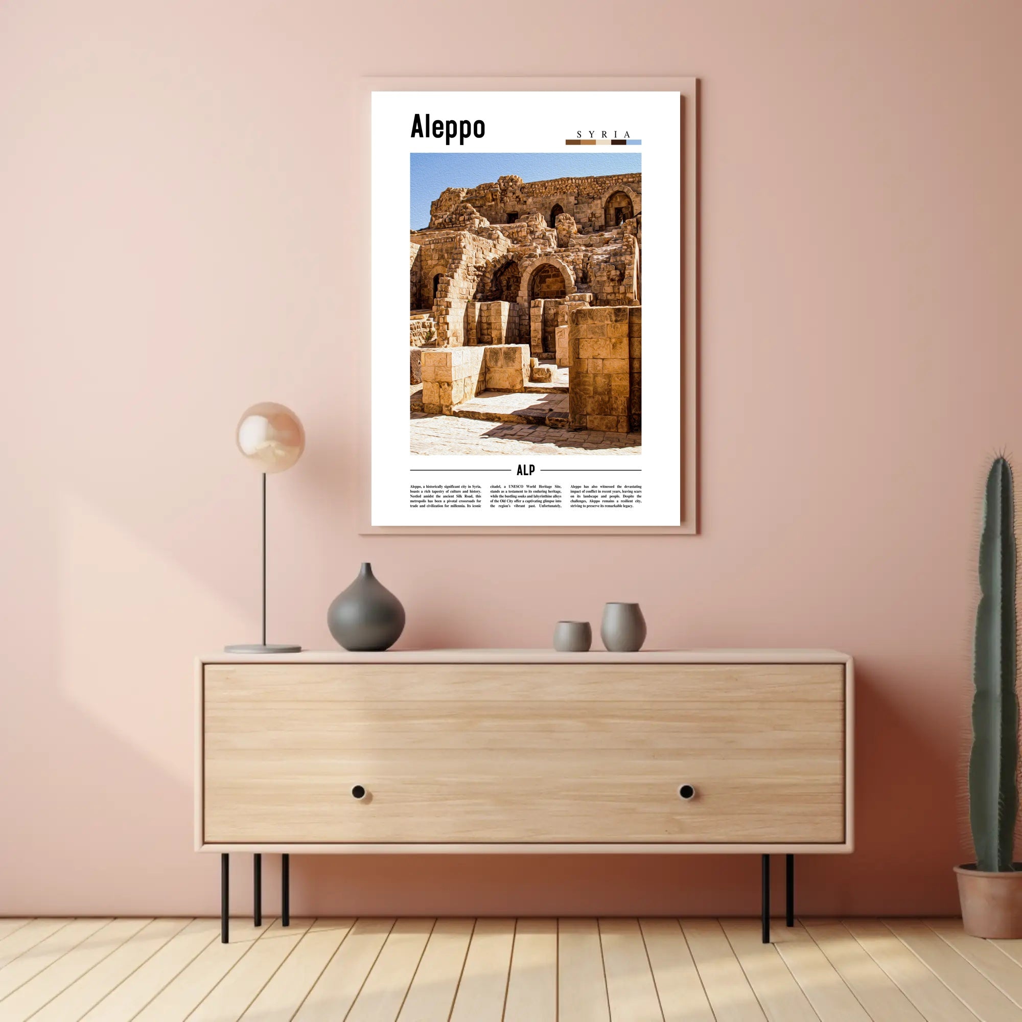 Aleppo's Historic Silk Road Story in Cultural Heritage Poster PosterGoat