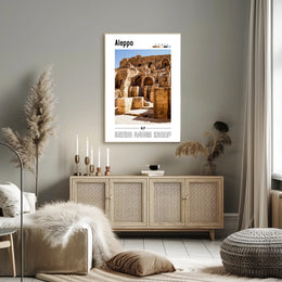 Aleppo's Historic Silk Road Story in Cultural Heritage Poster PosterGoat
