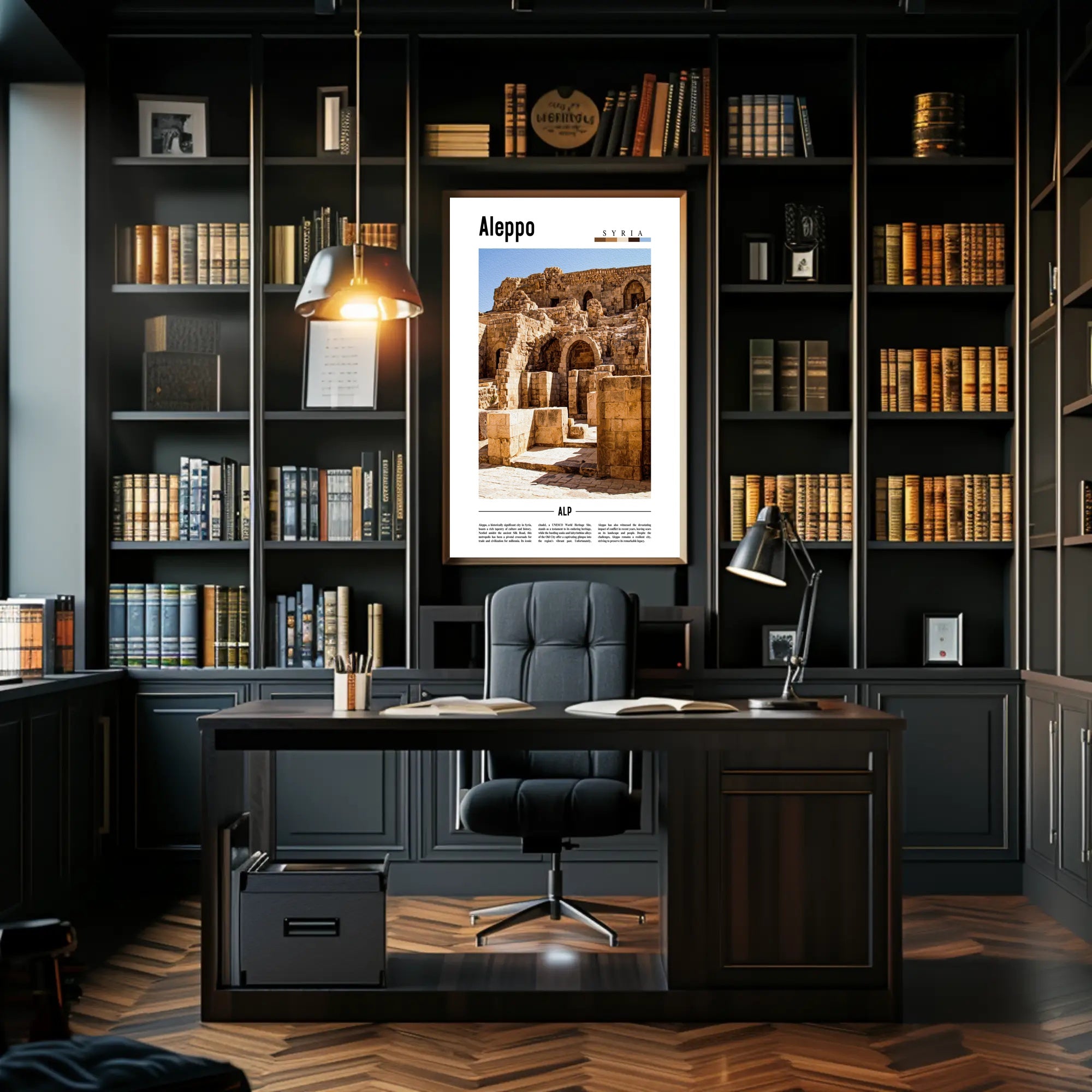 Aleppo's Historic Silk Road Story in Cultural Heritage Poster PosterGoat
