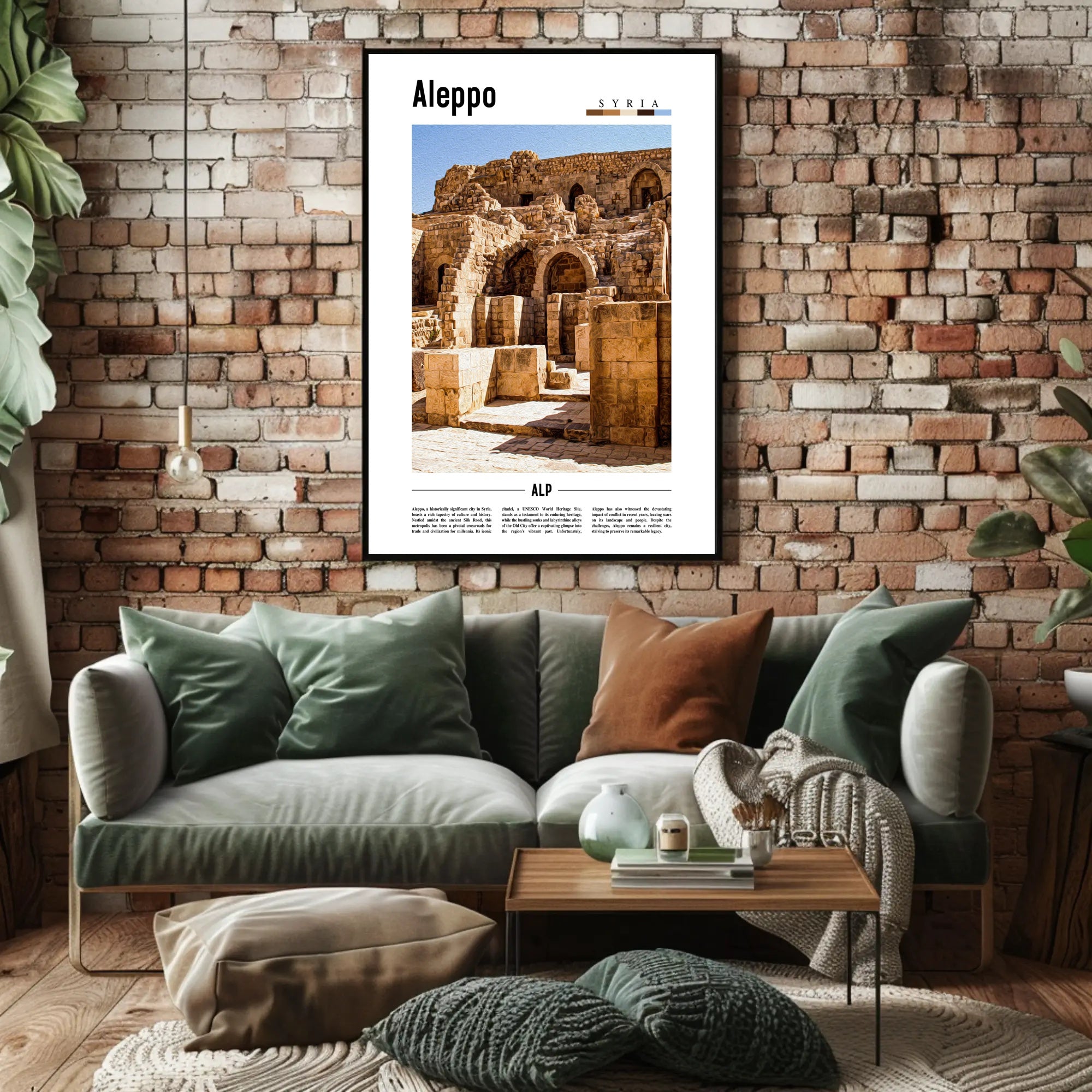 Aleppo's Historic Silk Road Story in Cultural Heritage Poster PosterGoat
