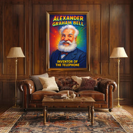Alexander Graham Bell Inventor of the Telephone Poster PosterGoat