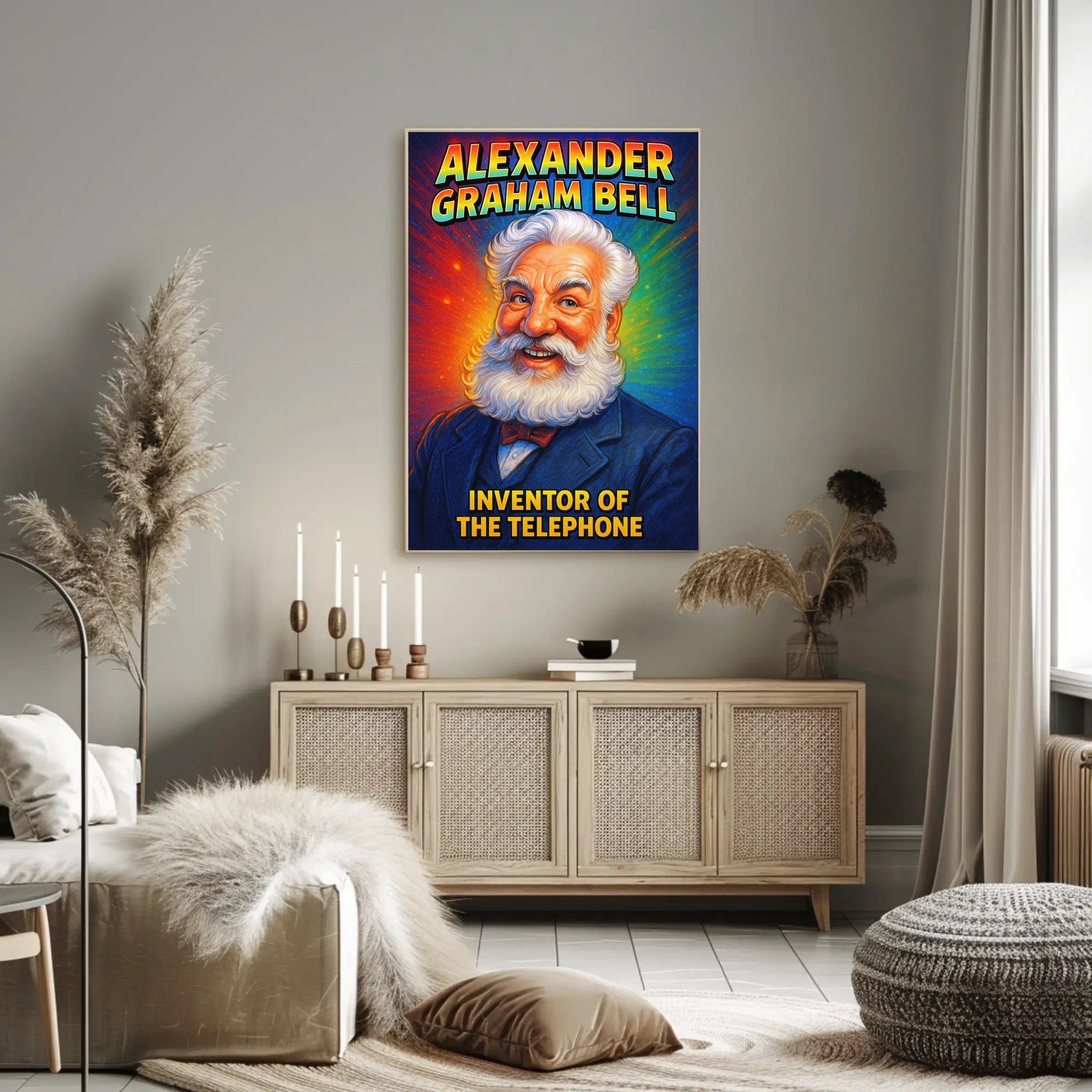 Alexander Graham Bell Inventor of the Telephone Poster PosterGoat