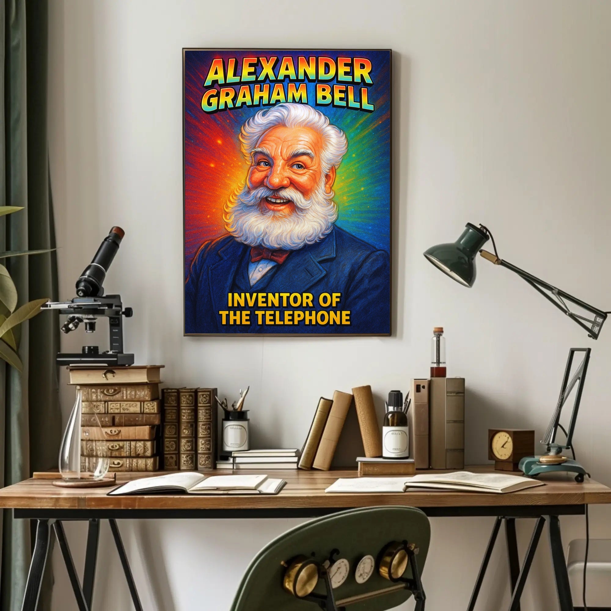 Alexander Graham Bell Inventor of the Telephone Poster PosterGoat