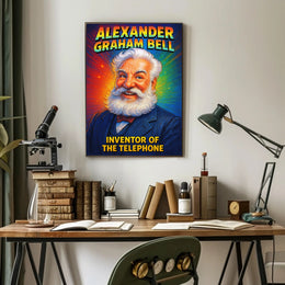 Alexander Graham Bell Inventor of the Telephone Poster PosterGoat