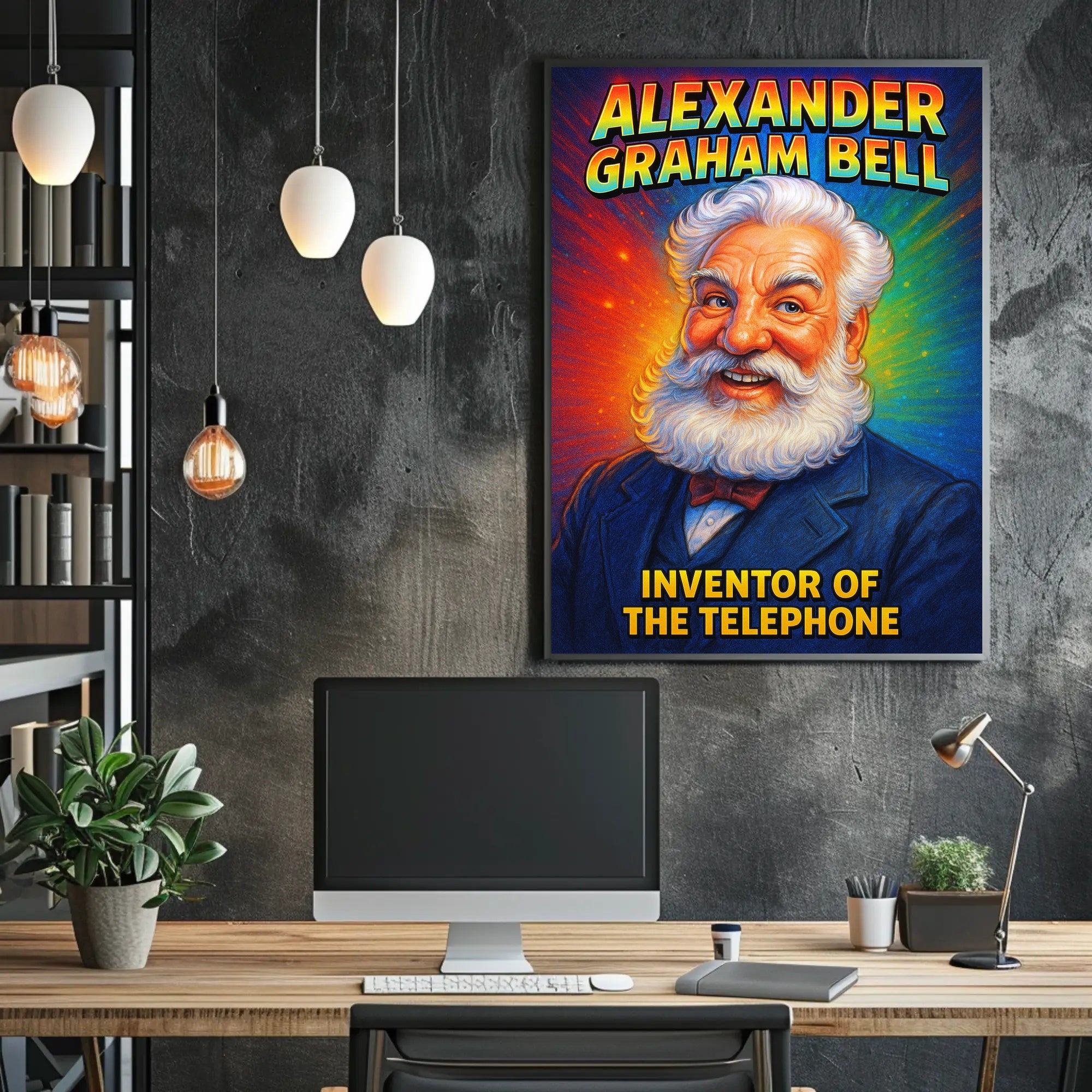 Alexander Graham Bell Inventor of the Telephone Poster PosterGoat
