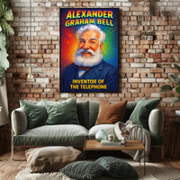 Alexander Graham Bell Inventor of the Telephone Poster PosterGoat