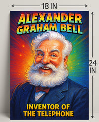 Alexander Graham Bell Inventor of the Telephone Poster PosterGoat