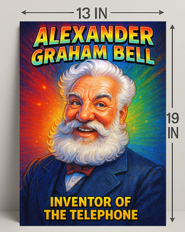 Alexander Graham Bell Inventor of the Telephone Poster PosterGoat