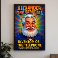 Alexander Graham Bell Inventor of the Telephone Poster PosterGoat