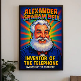 Alexander Graham Bell Inventor of the Telephone Poster PosterGoat