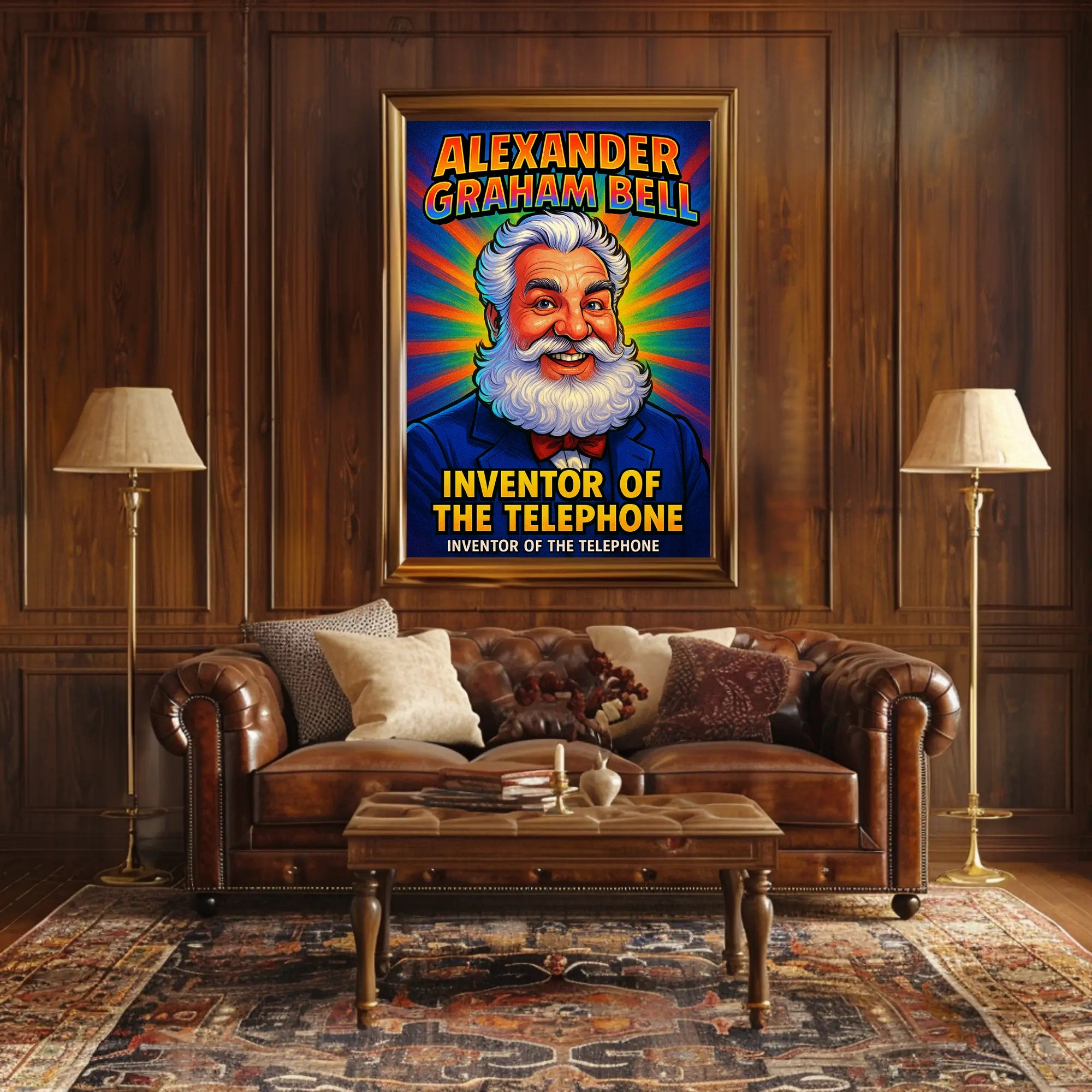 Alexander Graham Bell Inventor of the Telephone Poster PosterGoat