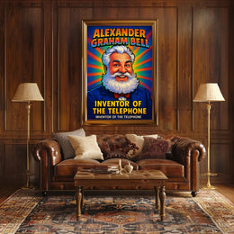 Alexander Graham Bell Inventor of the Telephone Poster PosterGoat