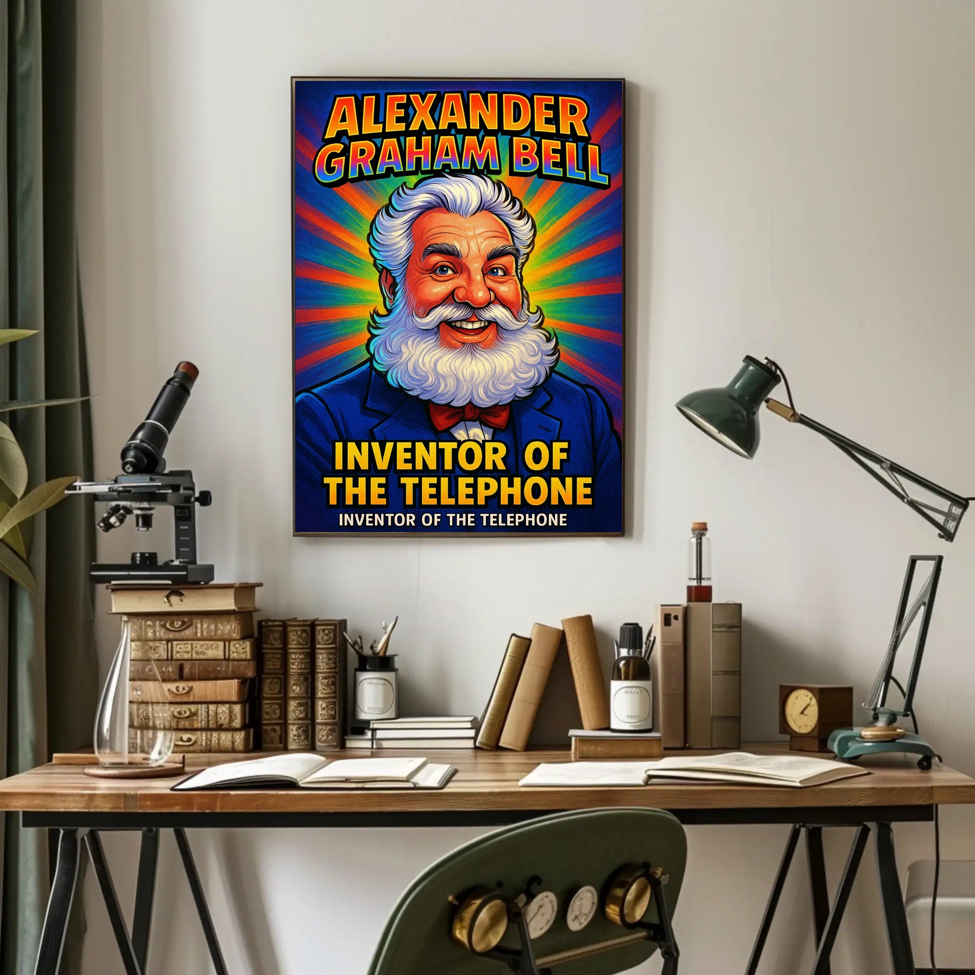 Alexander Graham Bell Inventor of the Telephone Poster PosterGoat