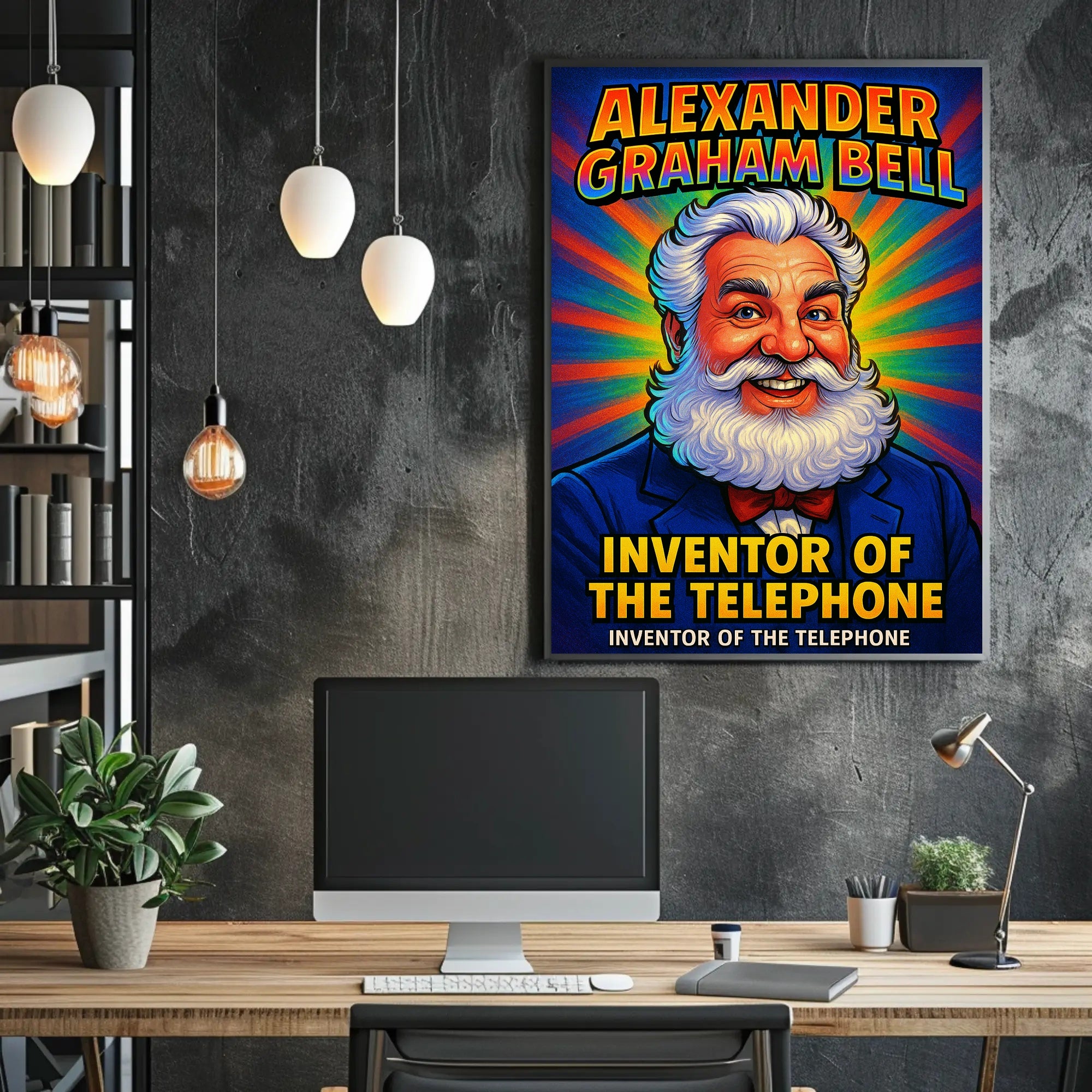 Alexander Graham Bell Inventor of the Telephone Poster PosterGoat