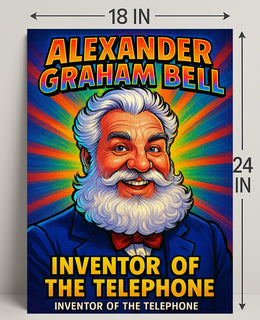 Alexander Graham Bell Inventor of the Telephone Poster PosterGoat