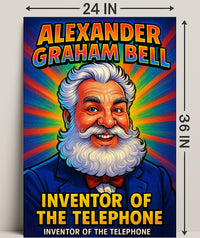 Alexander Graham Bell Inventor of the Telephone Poster PosterGoat