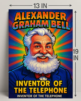 Alexander Graham Bell Inventor of the Telephone Poster PosterGoat