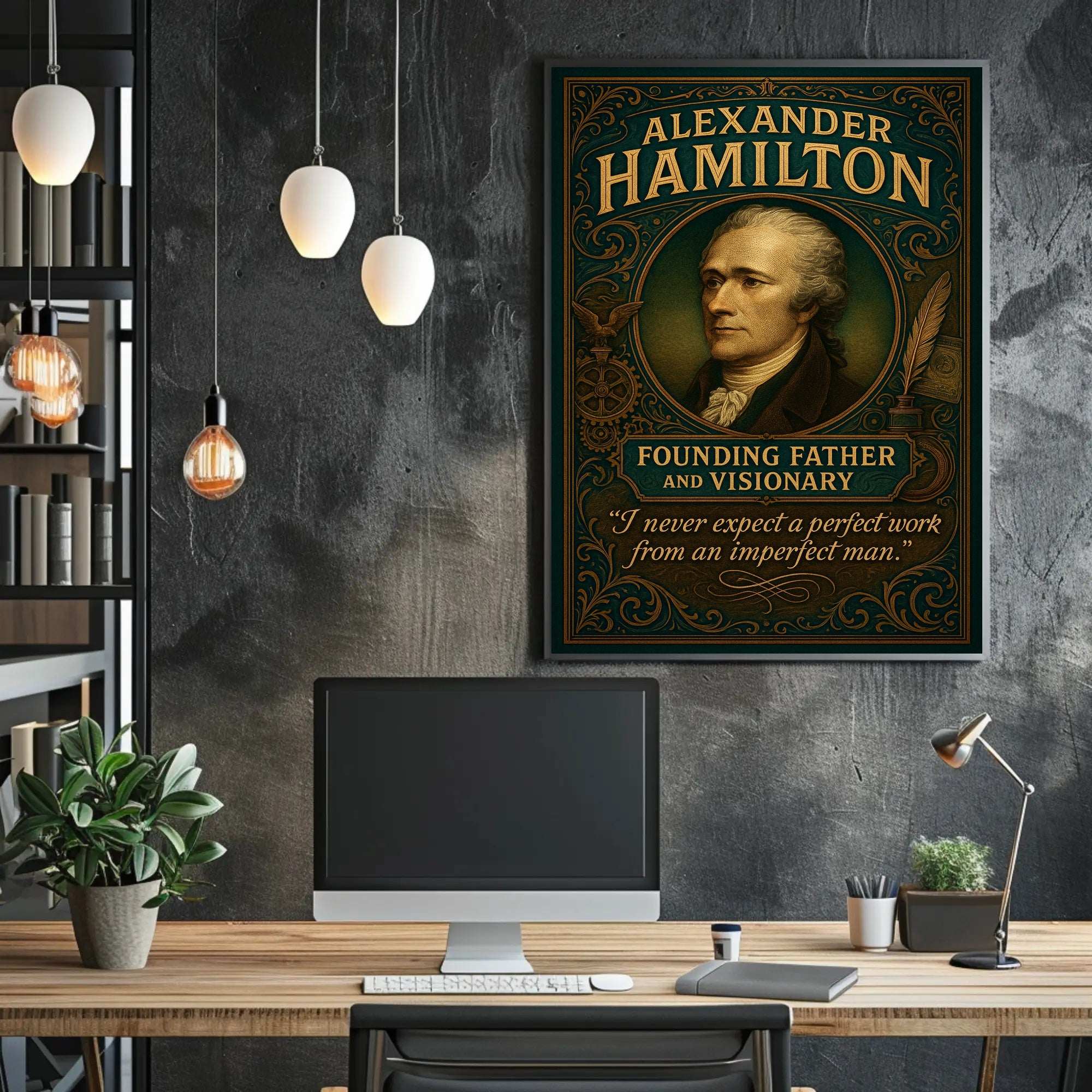 Alexander Hamilton Founding Father Poster PosterGoat