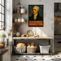 Alexander Hamilton Vintage American Historical Poster PosterGoat