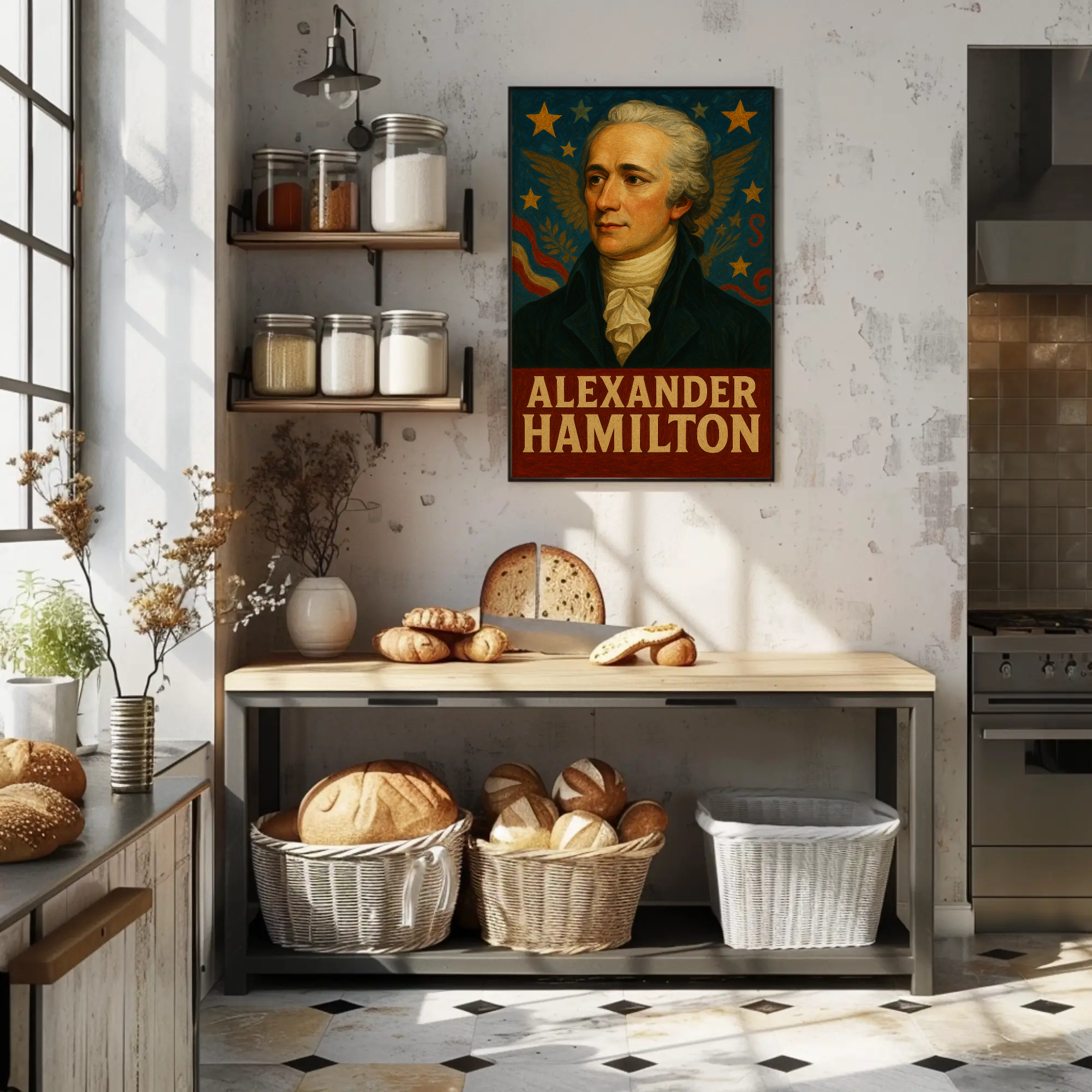 Alexander Hamilton Vintage American Historical Poster PosterGoat