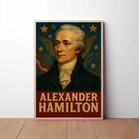 Alexander Hamilton Vintage American Historical Poster PosterGoat