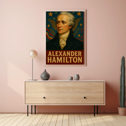 Alexander Hamilton Vintage American Historical Poster PosterGoat