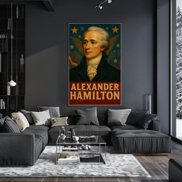 Alexander Hamilton Vintage American Historical Poster PosterGoat