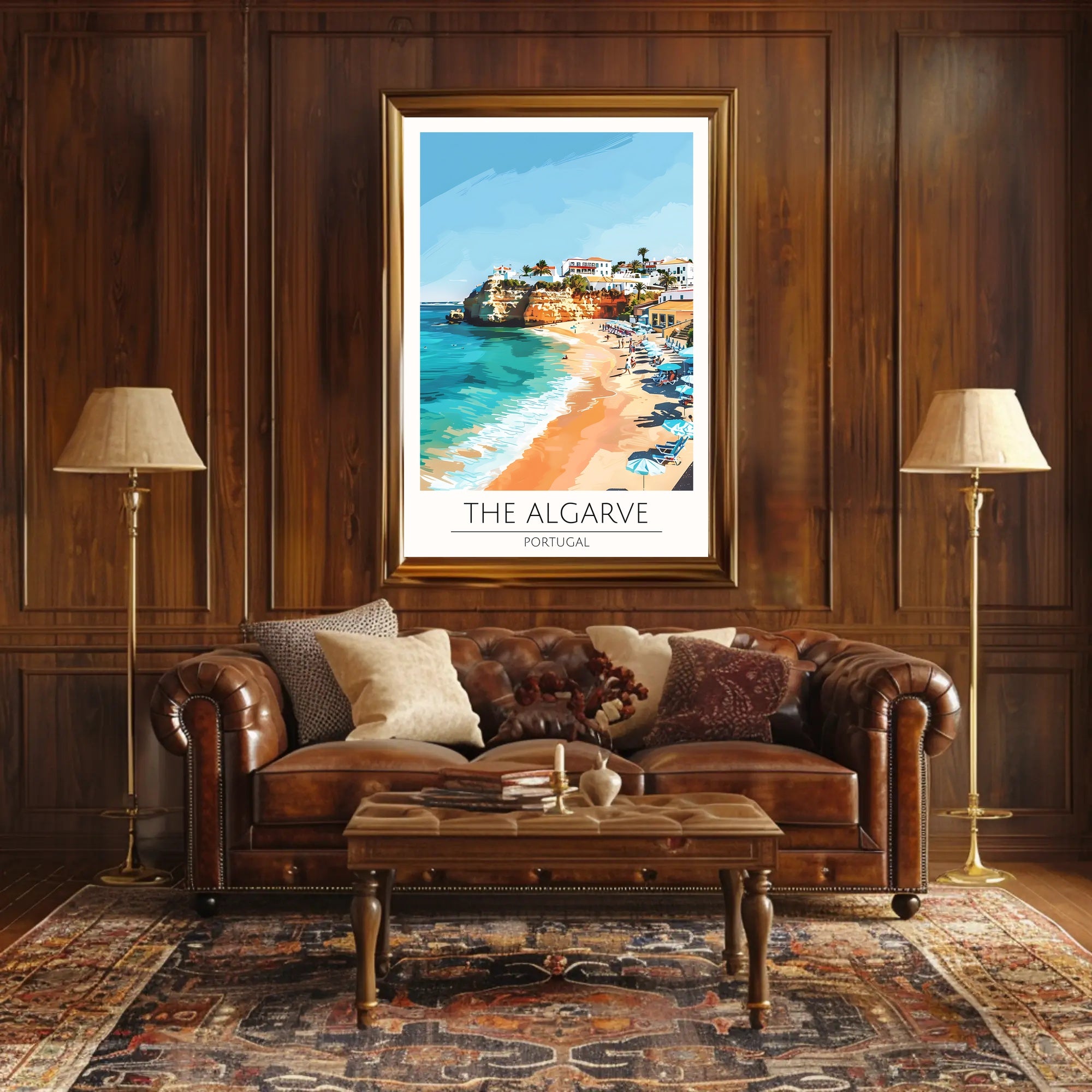 Algarve Coastal Bliss: Beach Vacation Poster PosterGoat