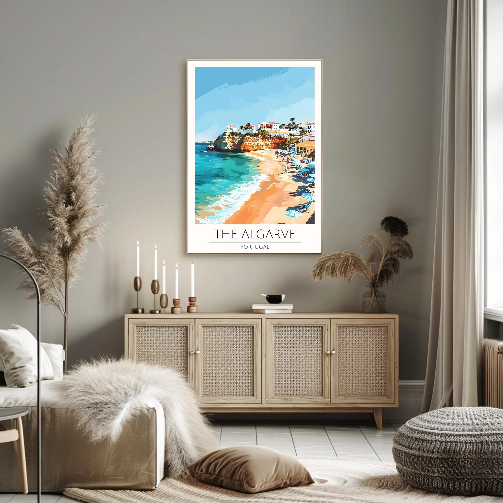 Algarve Coastal Bliss: Beach Vacation Poster PosterGoat