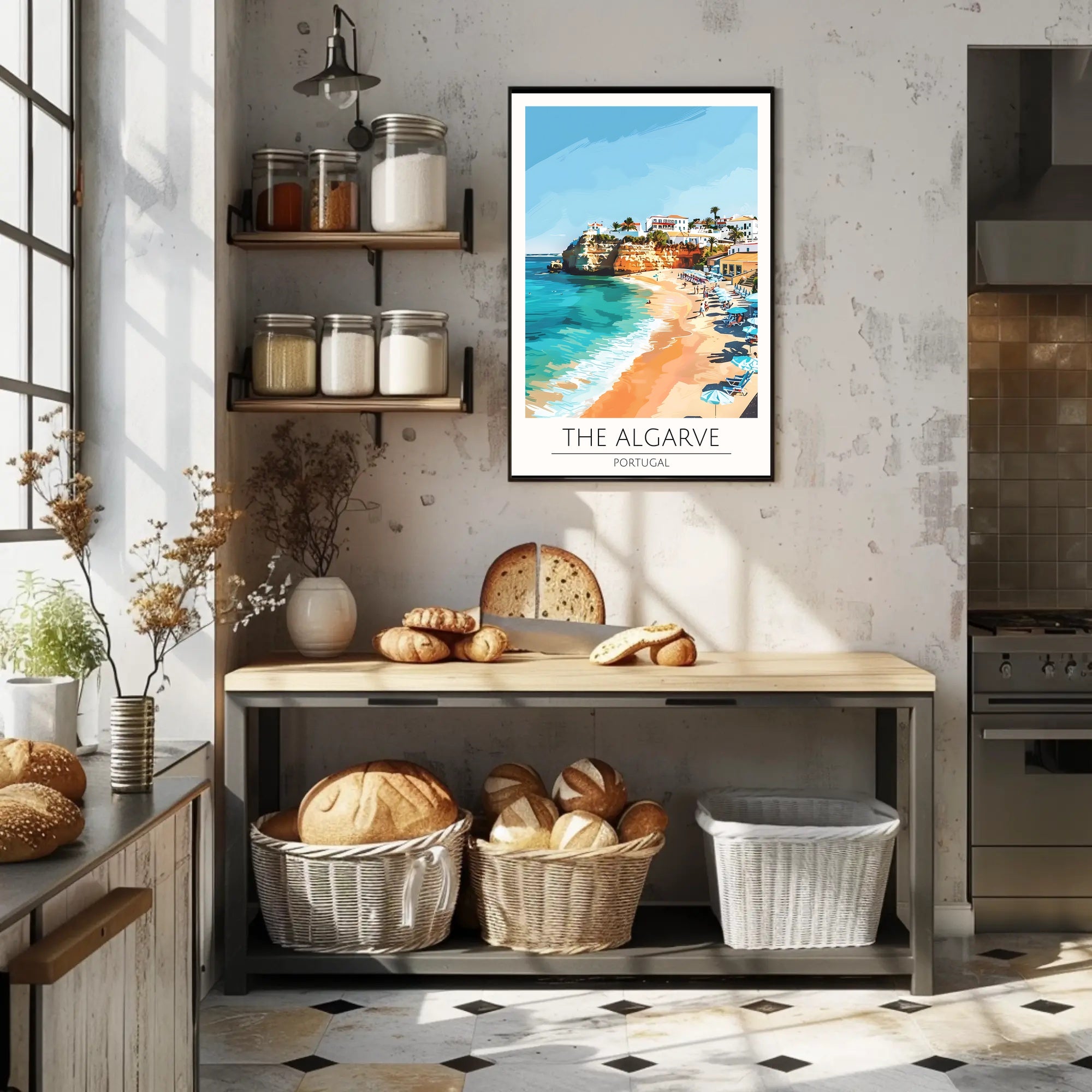 Algarve Coastal Bliss: Beach Vacation Poster PosterGoat