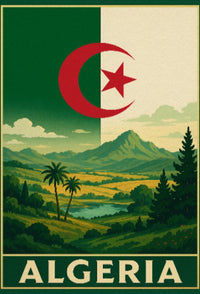 Algeria's Natural Beauty Vintage Travel Poster PosterGoat