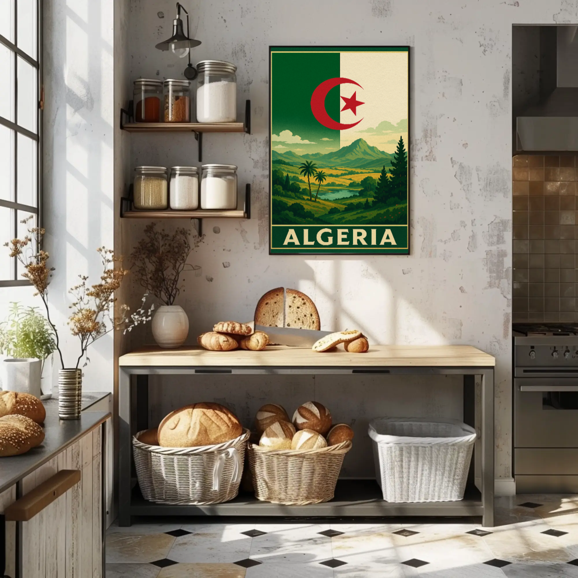 Algeria's Natural Beauty Vintage Travel Poster PosterGoat