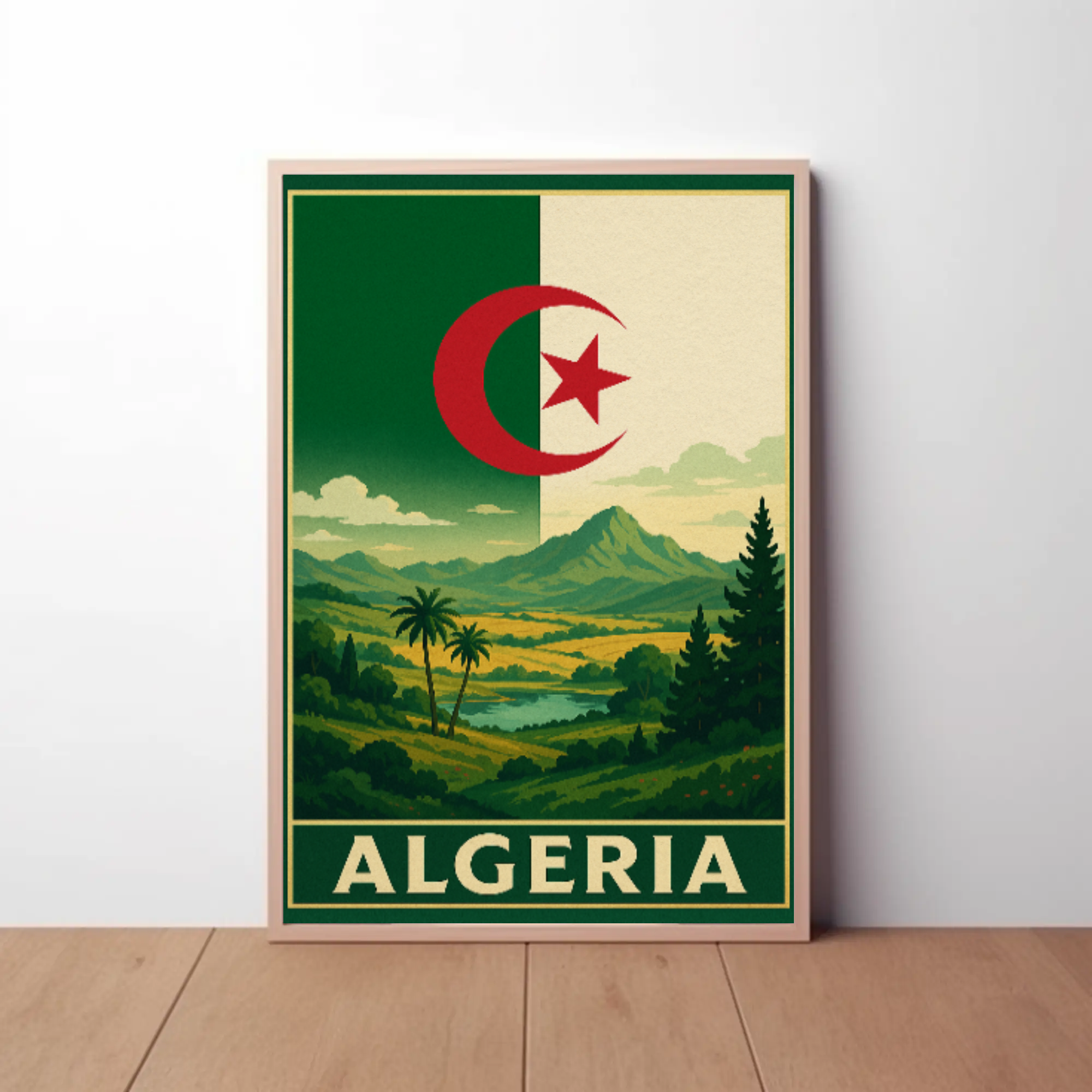 Algeria's Natural Beauty Vintage Travel Poster PosterGoat