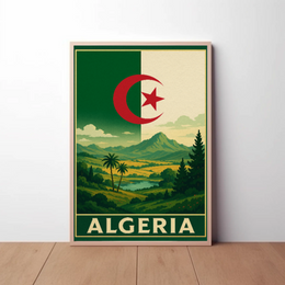 Algeria's Natural Beauty Vintage Travel Poster PosterGoat
